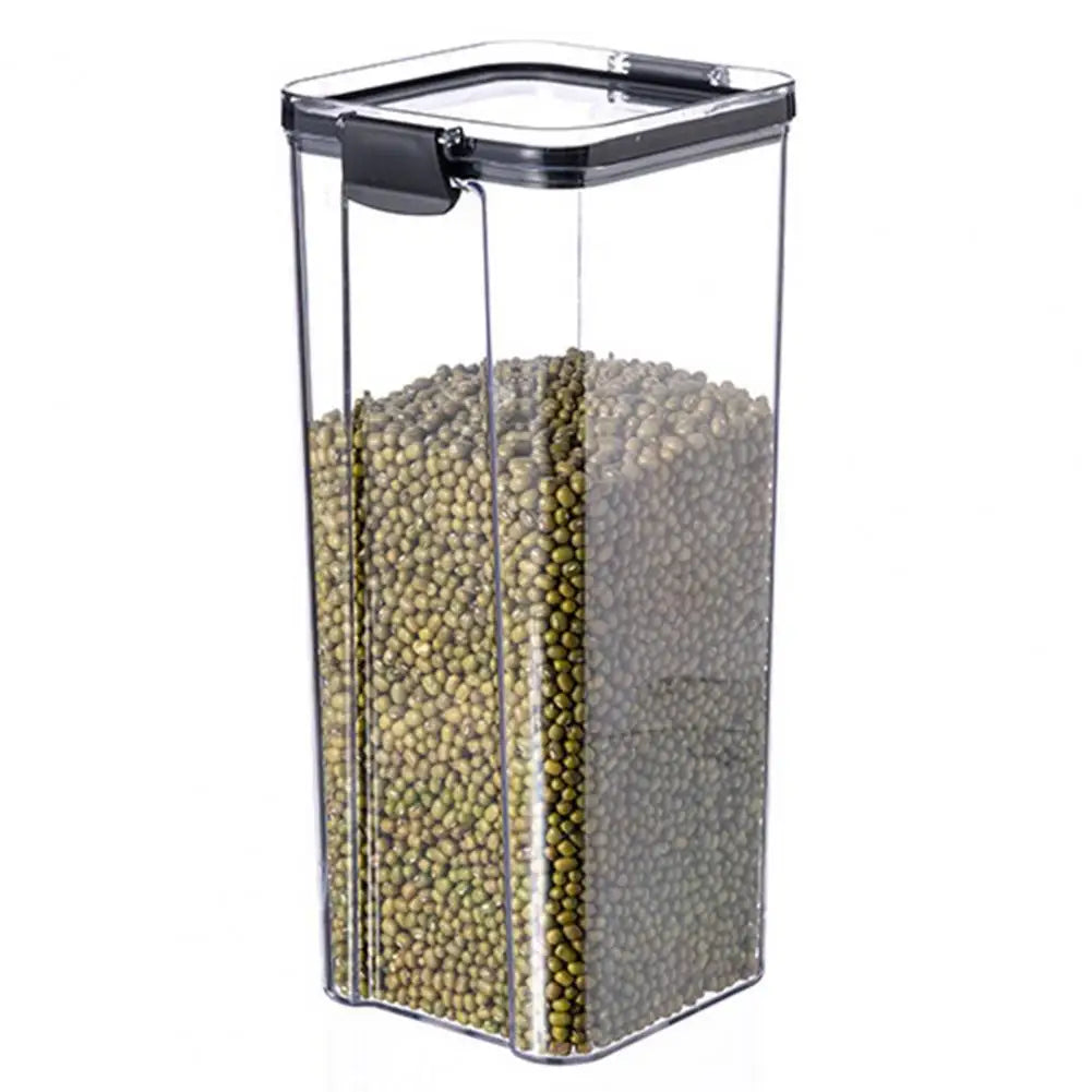 Transparent Sealed Food Storage Ja Airtight Lock Dustproof Moisture-proof Rice Cereal Milk Powder Container Tea Storage Case