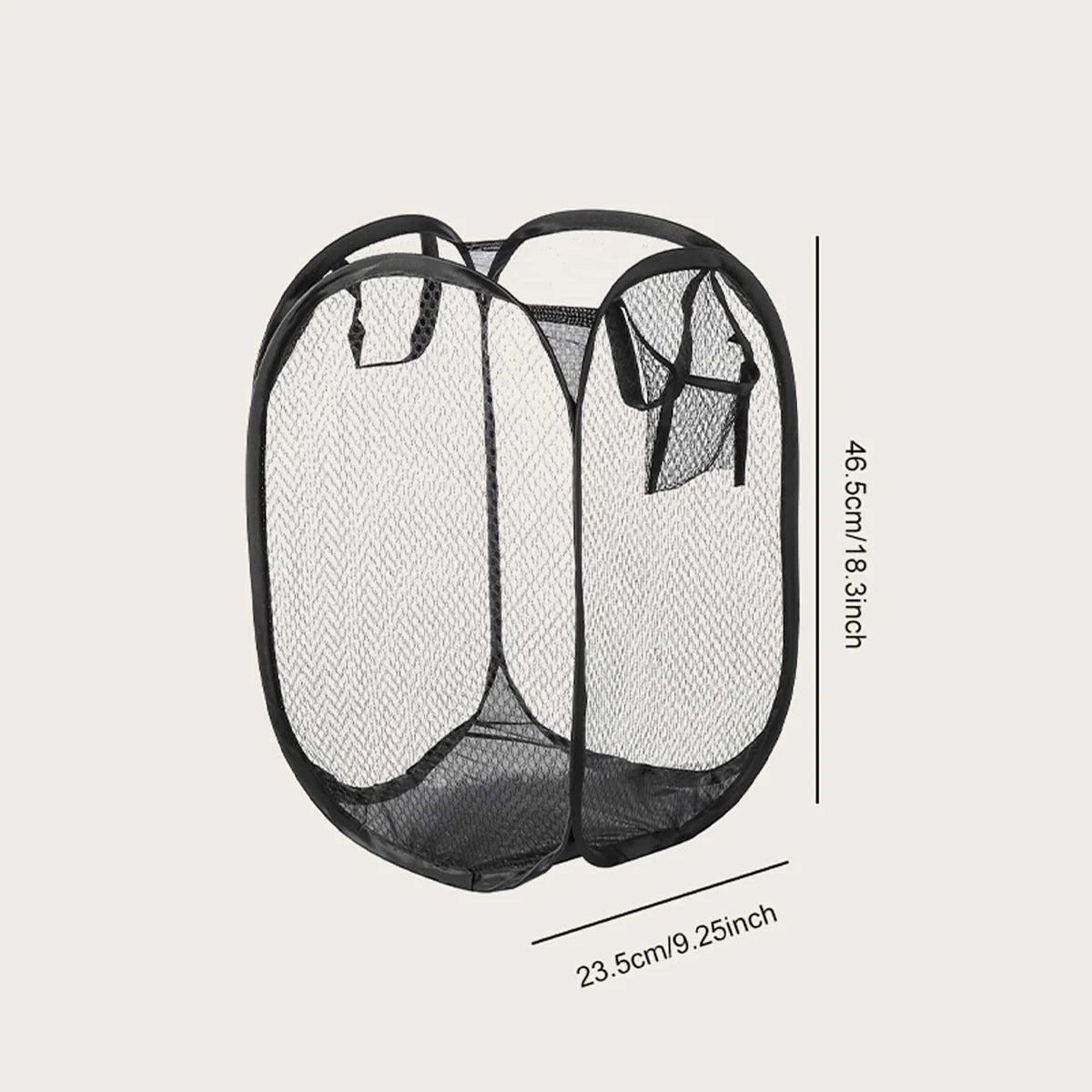 1pc-Folding Dirty Laundry Sorting Basket Washing FrameBathroomCloth MeshStorage BagFrame Bucket LaundryOrganizers Storage Pouch