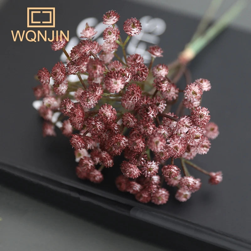 Simulated Flowers, Retro Autumn Babysbreath, Small Bouquets Flowers for Home Decoration, Flower Arrangement Accessories