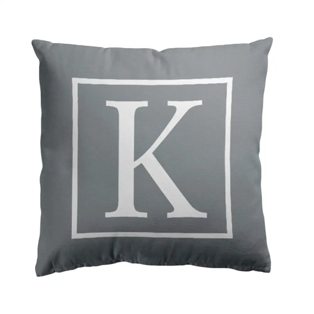 Pillow Cover Cushion Case 45x45cm English Letter Print Home Sofa Bed Car Decor