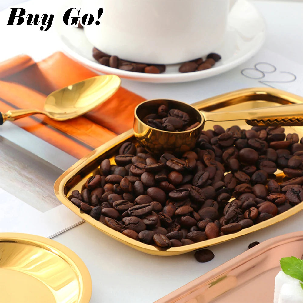 Nordic Style Oval Jewelry Storage Serving Tray Platter Stainless Steel Snack Tray Metal Storage Gold Decoration Home Organizer