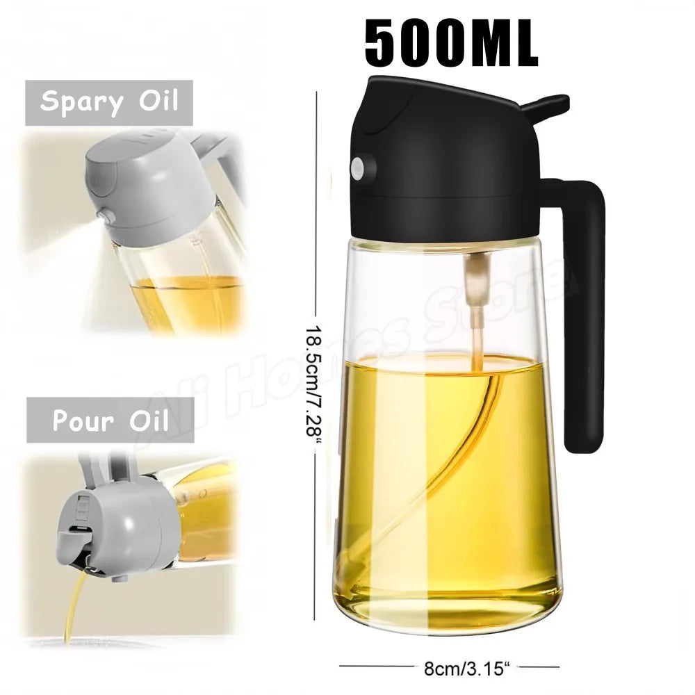 200/300/500ML Pneumatic Spray Bottle Fitness Barbecue Spray Oil Dispenser Kitchen Oil Spray Bottle Cooking Olive Oil Sprayer
