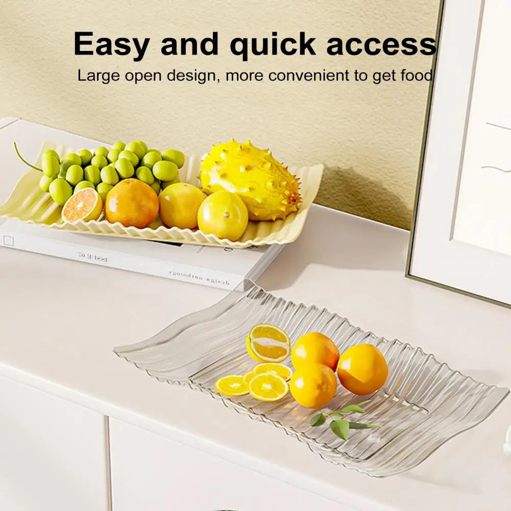Fruit Dish Serving Tray Party Platters For Entertaining Reusable Food Trays Fruit Bowl For Cookies Snacks Desserts 과일 쟁반