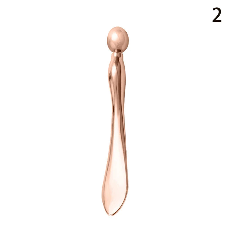 Eye/Face Cream Applicator Cosmetic Spatula Beauty Spoon Roller Massage Stick Anti Wrinkle Facial Lifting Alloy Face Skin Care