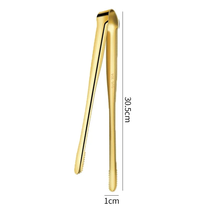 2Pcs Kitchen Tongs Stainless Steel Barbecue Tongs Clip BBQ Grill Meat Tongs Cooking Tweezers for Food Utensils Kitchen Tools