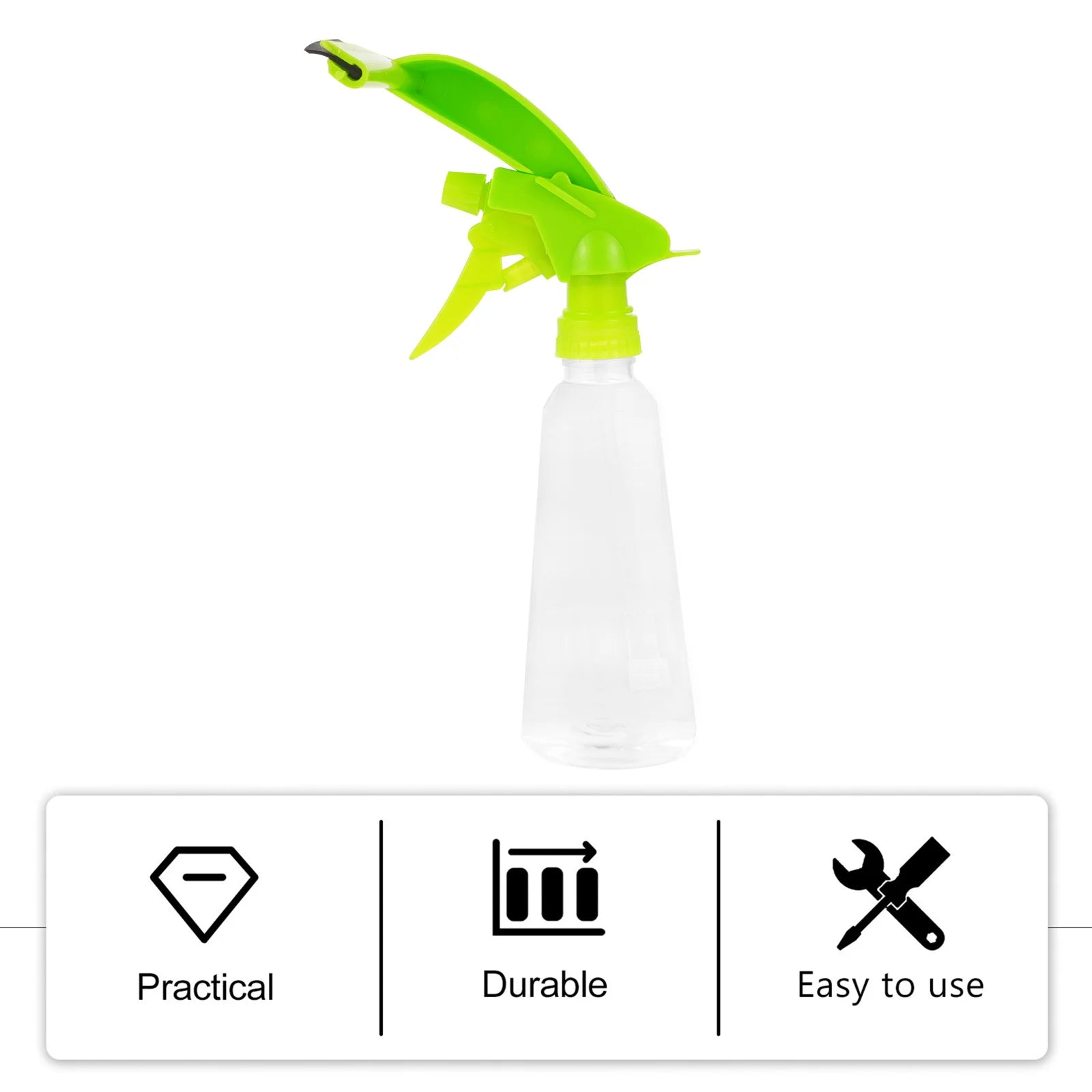 Multipurpose Window Squeegee Cleaner Green Detachable Sprayer Handheld Window Wiper for Bathroom Kitchen Tiles Streak Free
