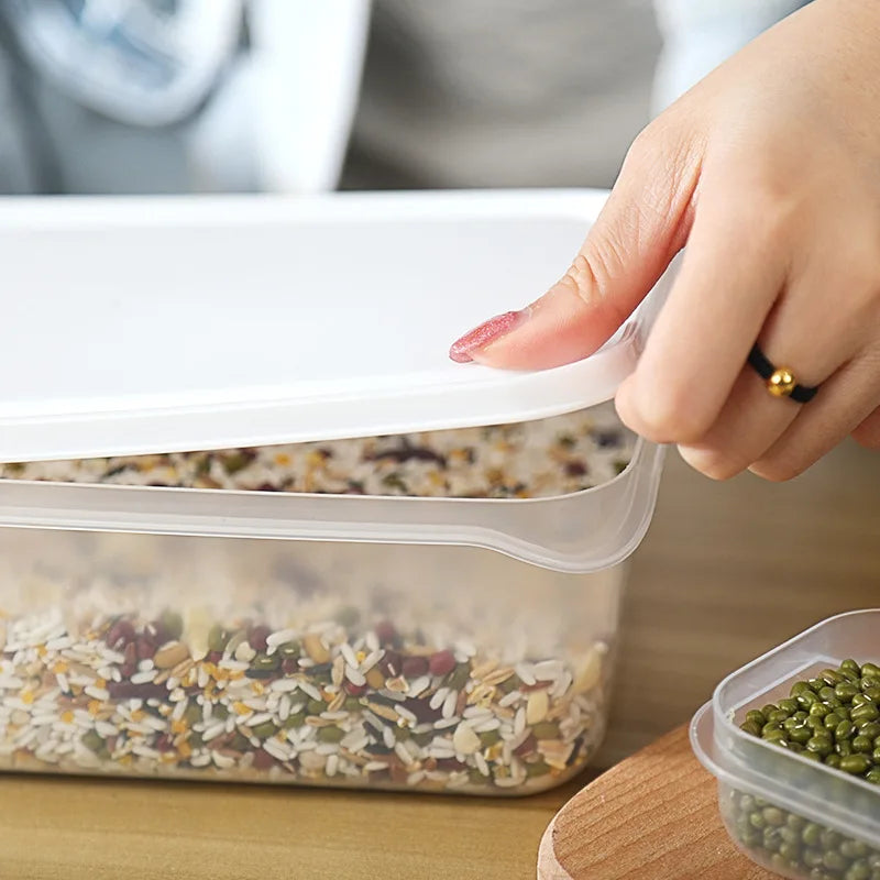 plastic fresh keeping box set with lids,multi-function kitchen accessories,airtight food storage containers.