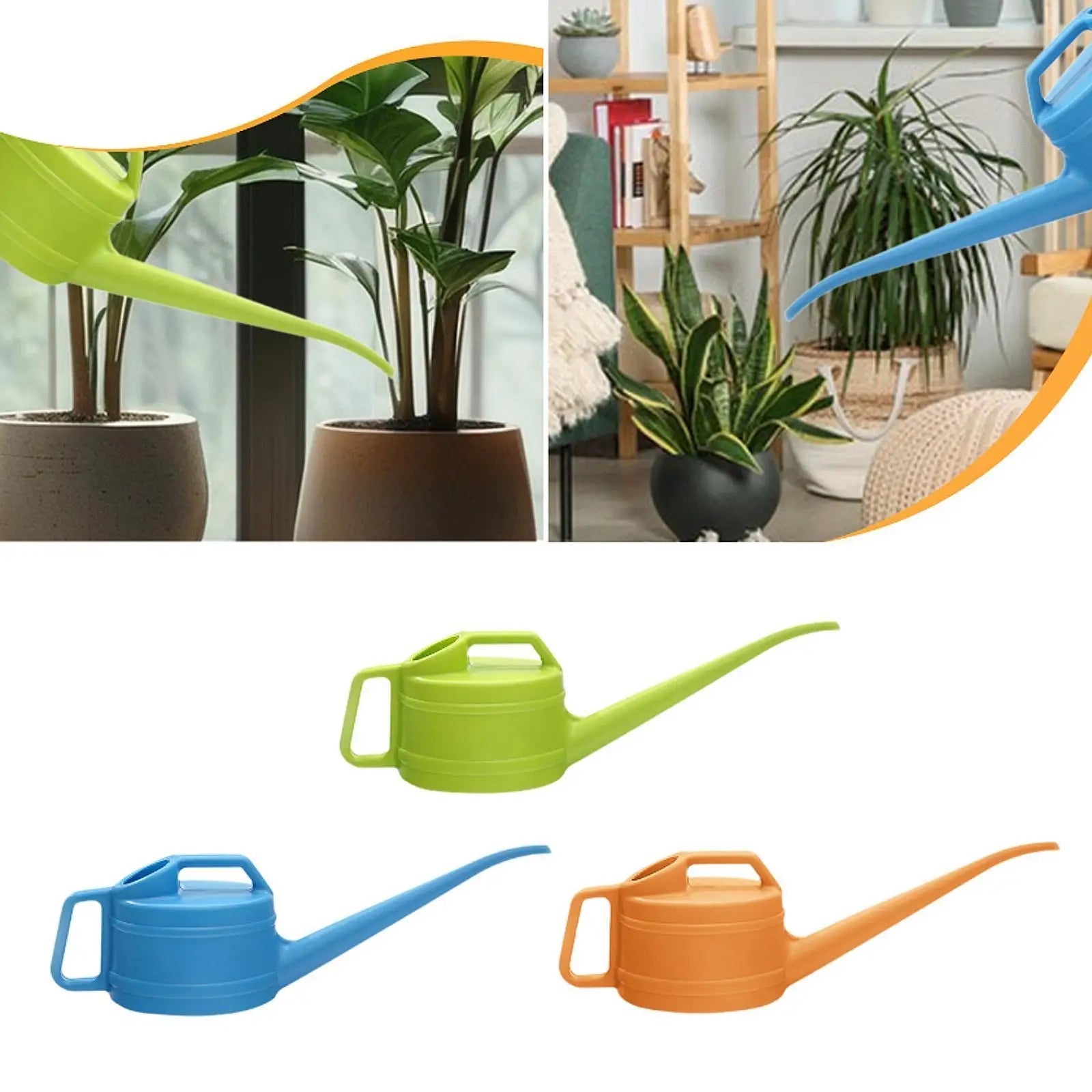 Garden Watering Can 2.4L Large Capacity Garden Supplies Watering Pot for Flowers Hanging Plants Houseplants Bonsai Vegetables