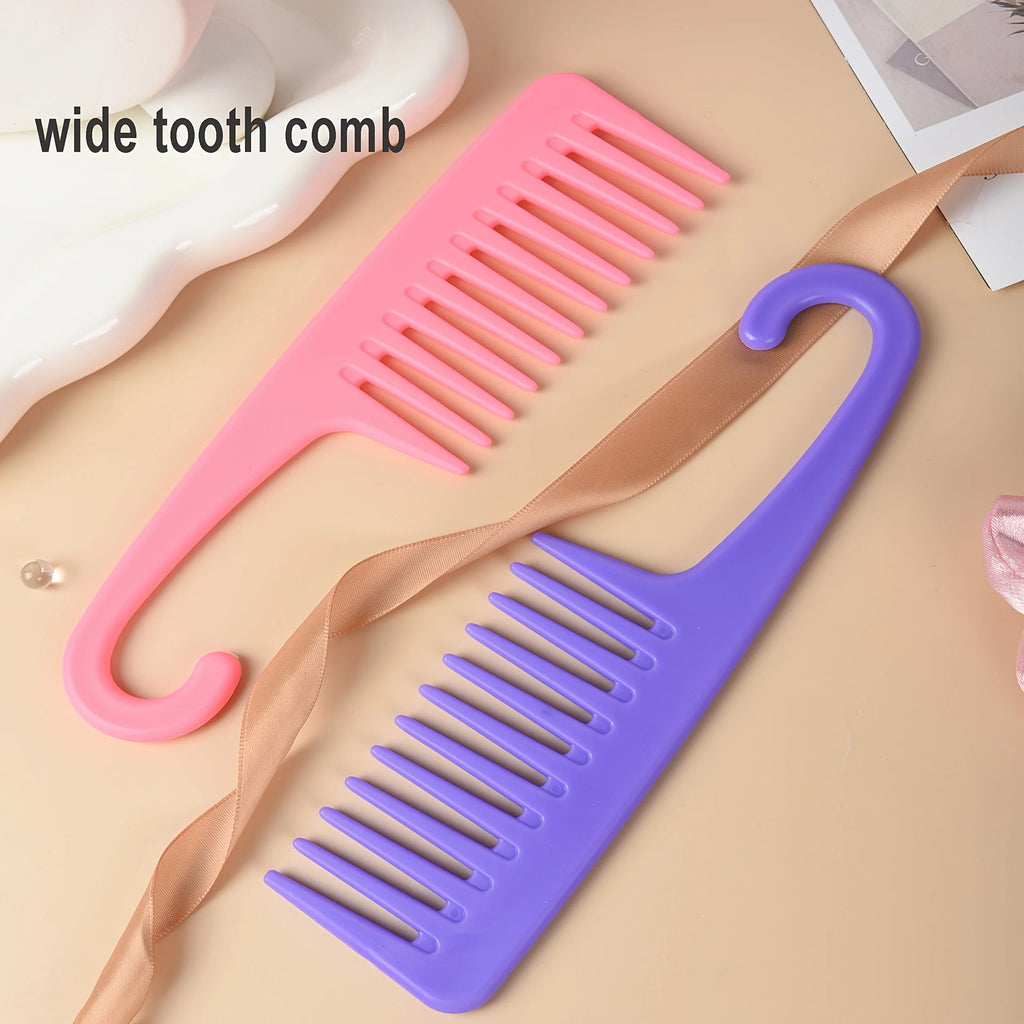 WANMEI hair comb styling set, pointed tail comb, edge brush, shampoo brush, high pressure watering can, hairpin, hairband