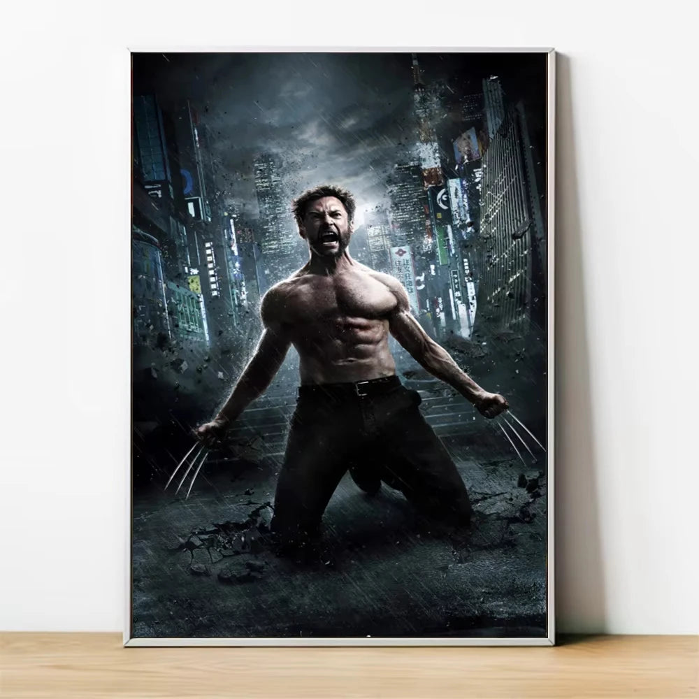 MINISO Marvel Superheroes Avengers Spider-Man Iron Man Parlor Bedroom Decorative Art Posters Wall Mural Canvas Painting Printing