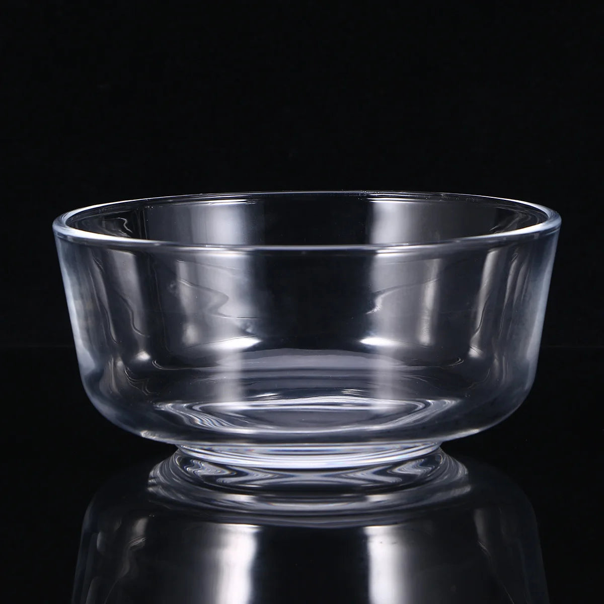 1pc Inch Glass Clear Glass Bowl Salad Dessert Serving Bowl For Fruit Chips Snacks Hot Food Party Catering Use