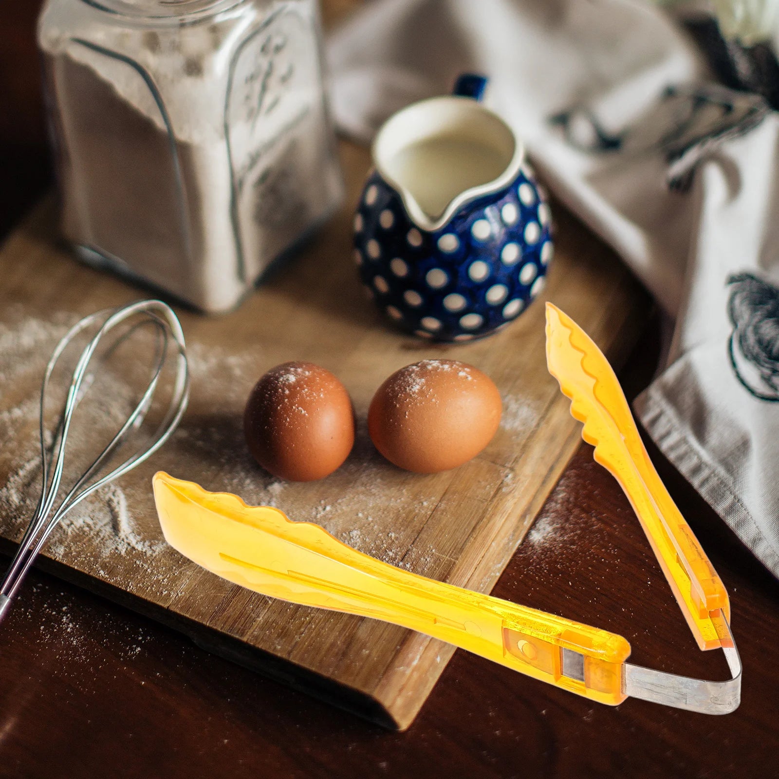 Transparent Food Tongs for Grilling Baking Serving Kitchen Tool Bbq Party Salad Bread Buffet Steak Grilling Tongs