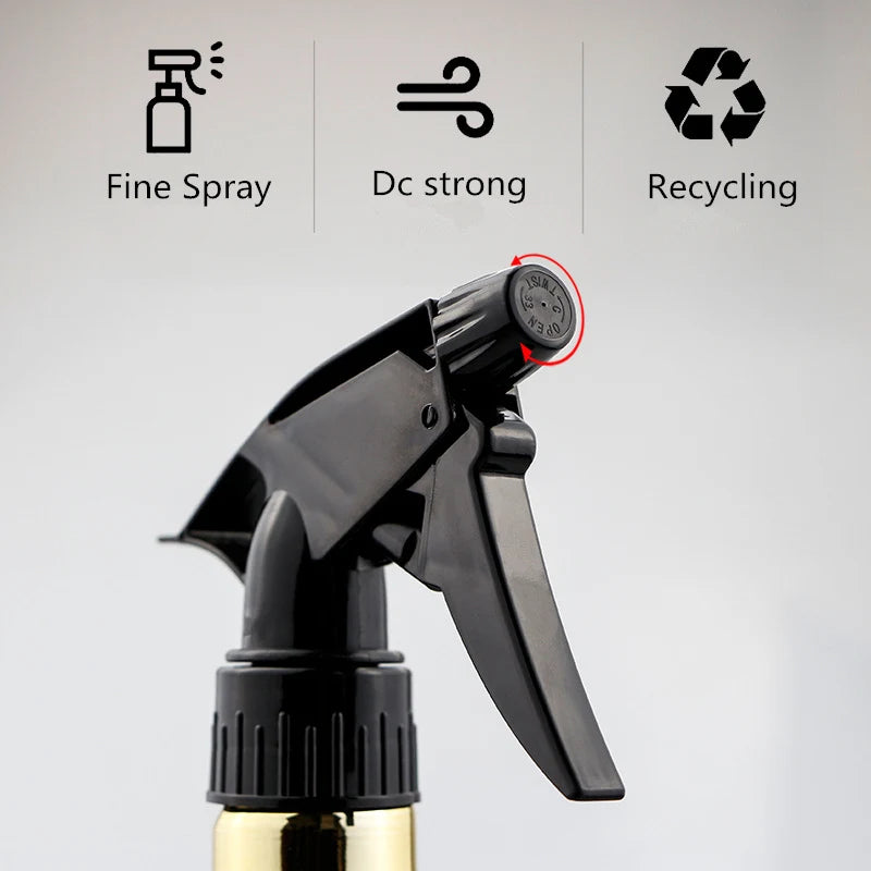 550/500ML Hairdressing Fine Mist Spray Bottle Salon Barber Tools Water Sprayer Barber Professional Electroplating Watering Can