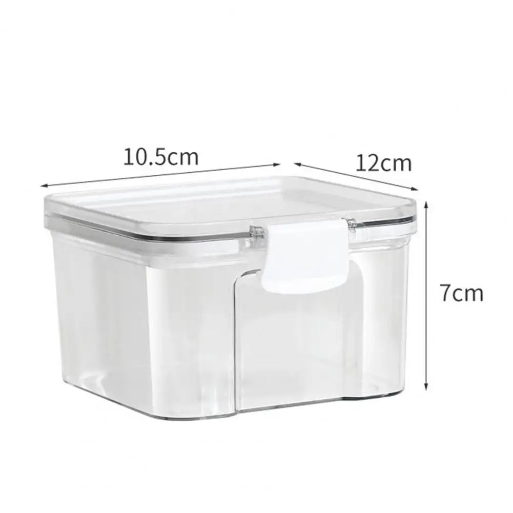 Transparent Sealed Food Storage Ja Airtight Lock Dustproof Moisture-proof Rice Cereal Milk Powder Container Tea Storage Case