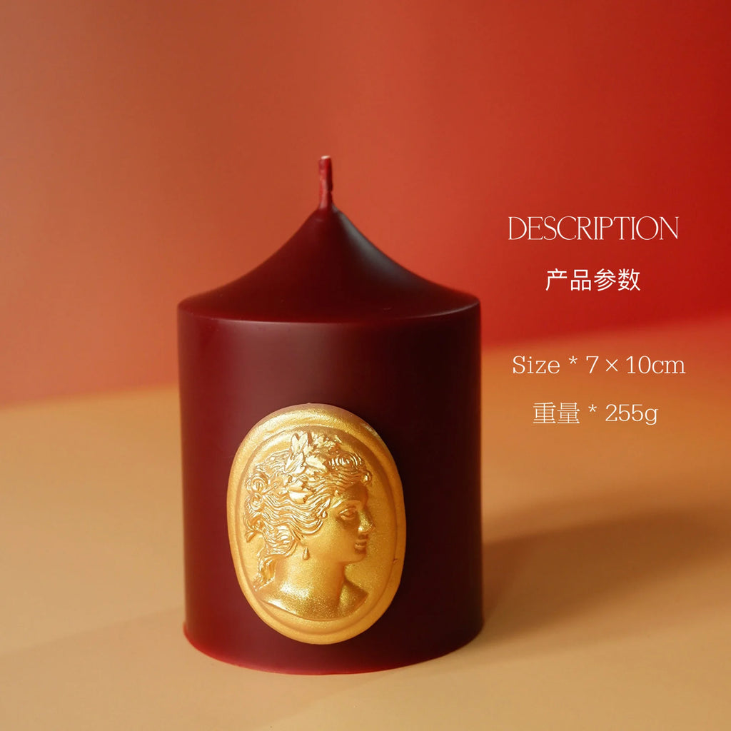 French Vermilion Handmade Aromatherapy Candles, Romantic Atmosphere Decoration For Home Dining Tables, Wedding Gifts