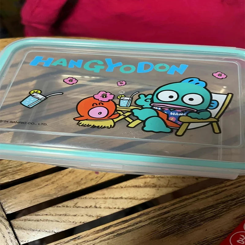 Kawaii Miniso Clown Fish 300ml lunch box microwaveable four-side buckle square bento box 3