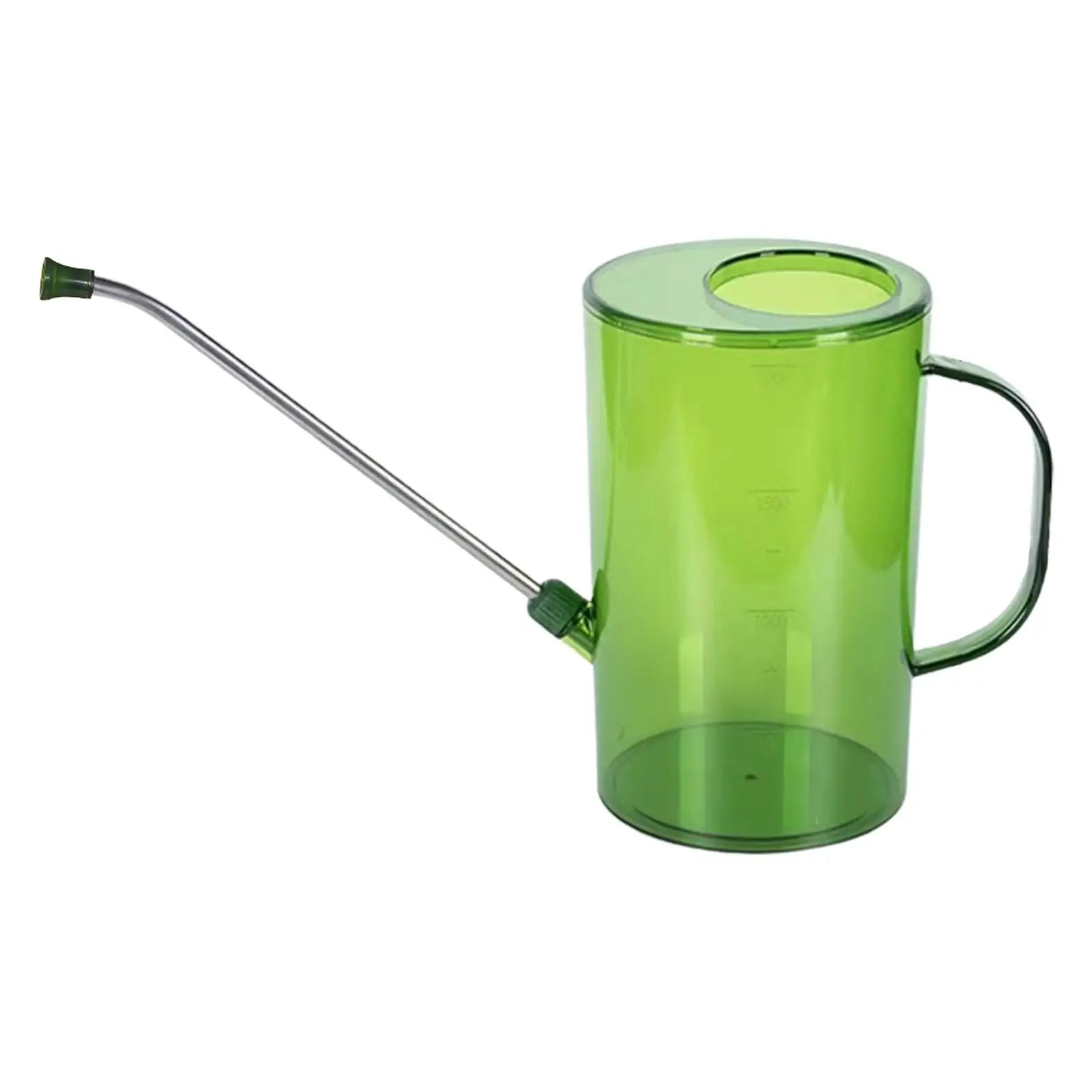 2L Watering Can Long Mouth Garden, Irrigation Spraying Pot Transparent With scale for House Plants Flower Indoor Gardening Tools