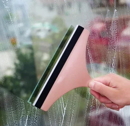 Squeegee Window Glass Wiper Scraper Household Cleaning Bathroom Mirror Cleaner with Silicone Blade Holder Hook Car Glass Shower