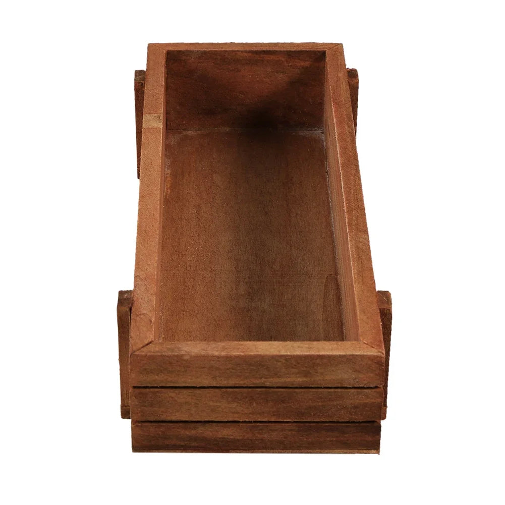Indoor/outdoor Wooden Herb Flower Succulent Planter Box Home Garden Rectangle Storage Box Plant Flower Pots