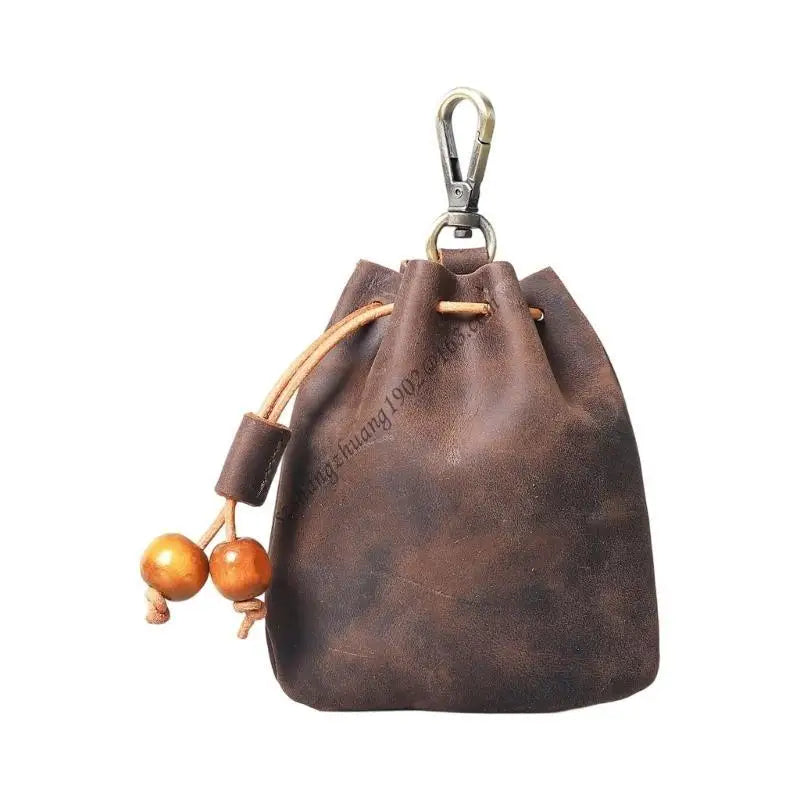 Q6RB Leather Jewelry Display Small Hanging Solution Storage Bag Perfect for Earrings Bracelets Closet Bathroom Storage