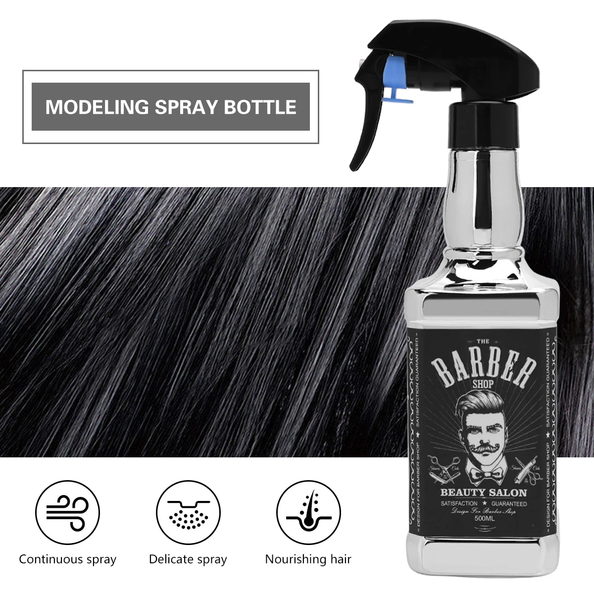Professional Salon Barber Spray Bottle Refillable Fine Mist Empty Watering Can Water Sprayer Barbershop AccessoriesHair Tools