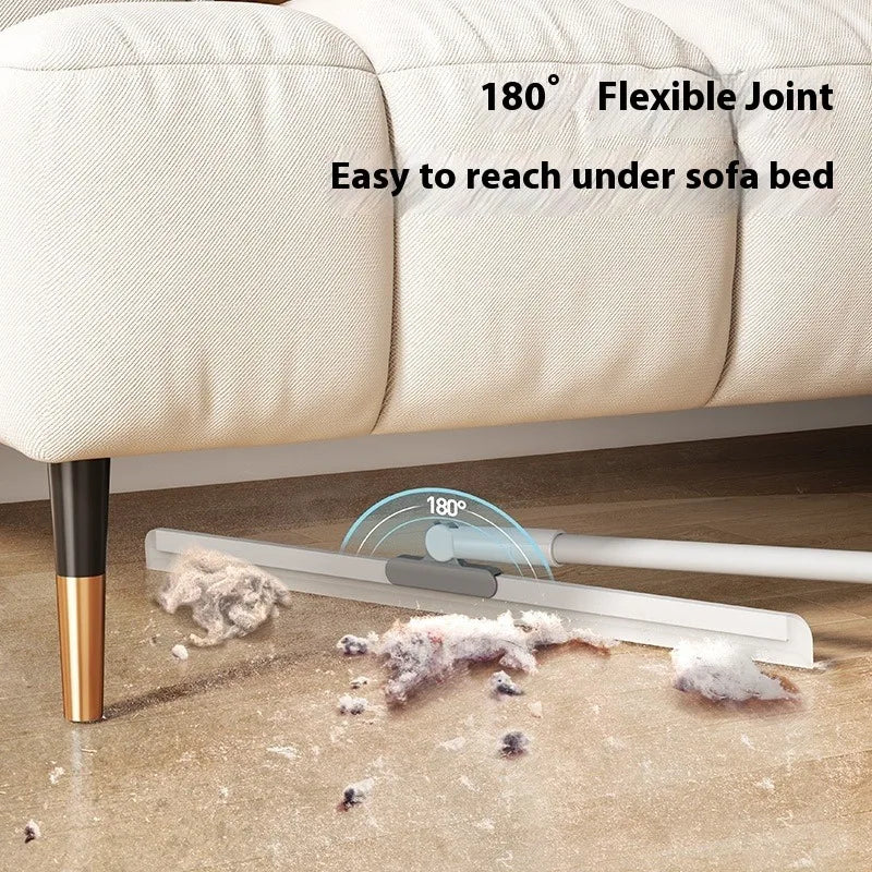 Silicone Squeegee Mop Bathroom 2 in 1 Sweeping Water Wiper for Kitchen Floor Tile Fast Drying Hair Removal Non Scratch