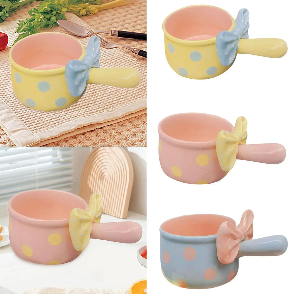 Soup Bowl with Handles 600ml Nordic Noodle Bowl for Chilli Salad Beef Stew