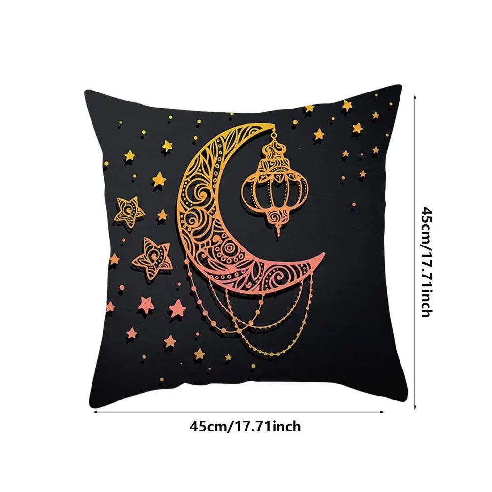 2023 Eid Pillowcase Decor For Home Sofa Cushion Cover Islamic Ramazan Kareem Decoration Mosque Mahometan Pillow Cover Gifts