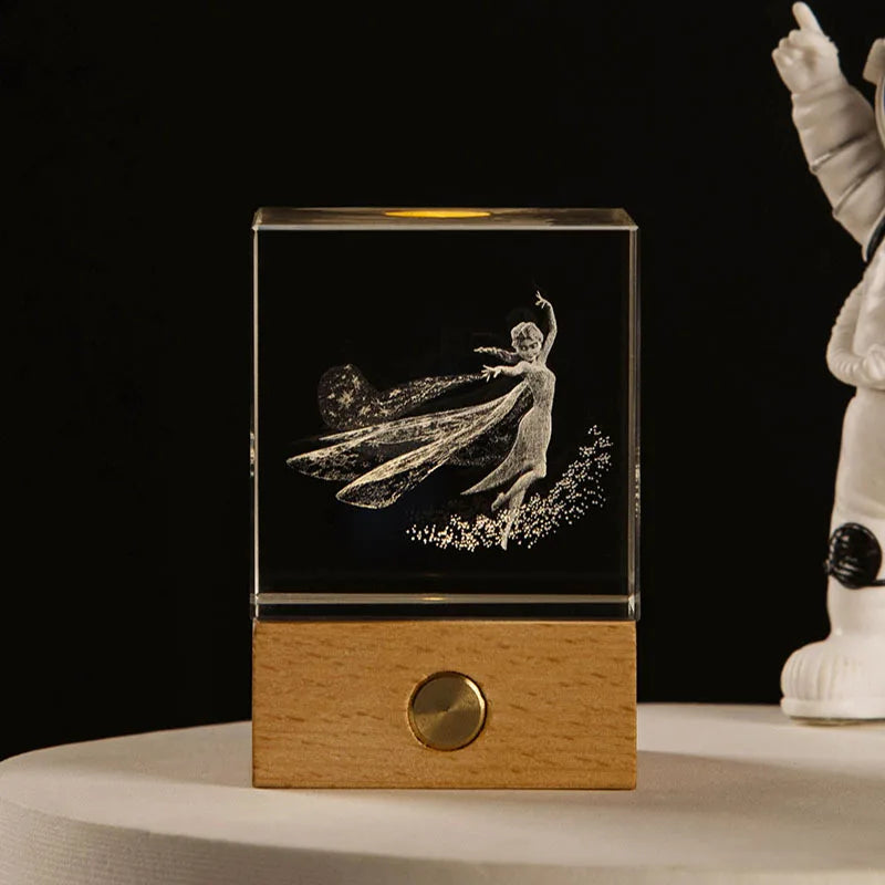 Astronomy Galaxy 3D Crystal Ball Table Lamp Moon Planet Galaxy Decor for Home Children's Table Lamp Party Birthday Xmas