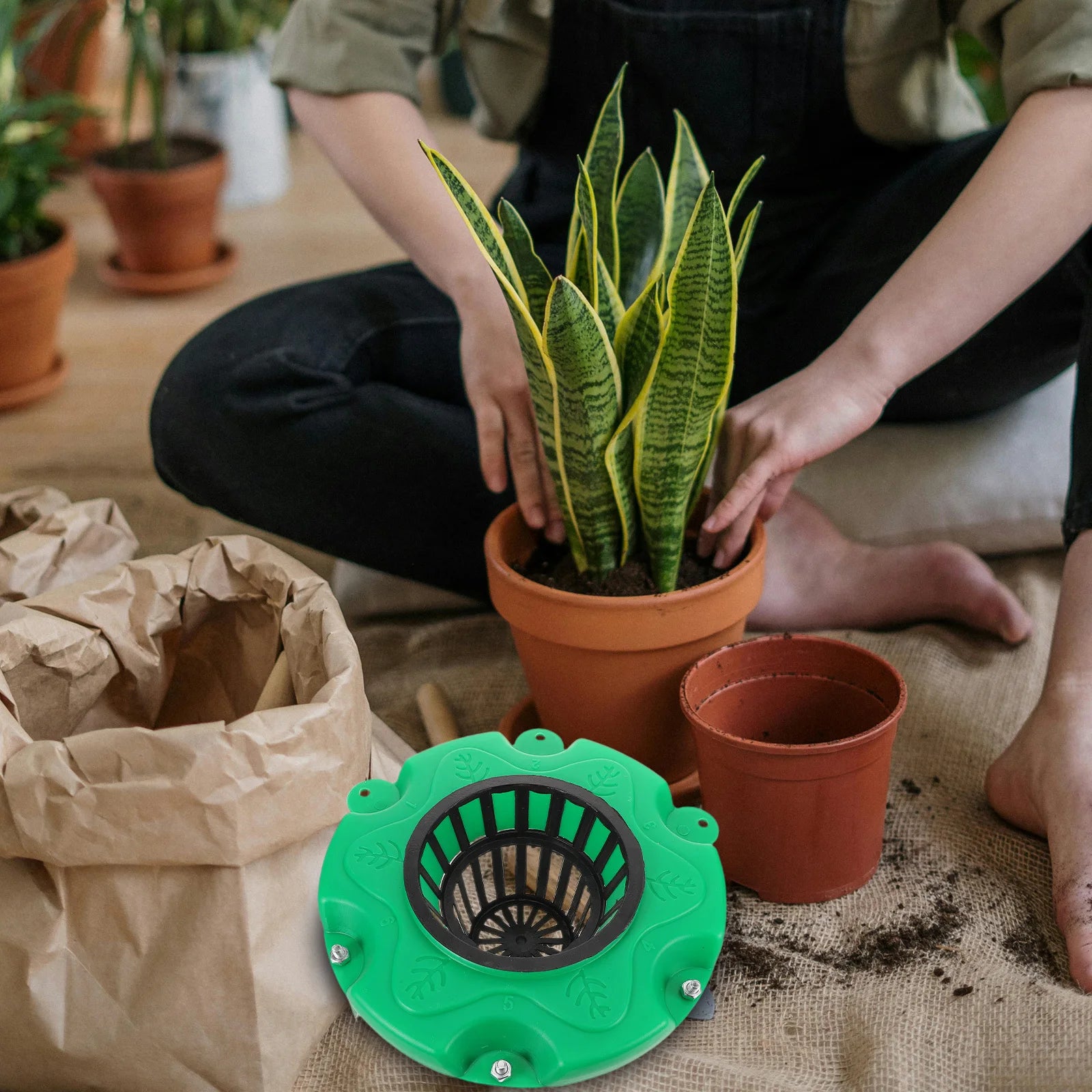 6Pcs Floating Island Pond Planter Baskets Hydroponic Aquatic Pots Durable Weatherresistant Kits for Ponds Lakes Water Gardens