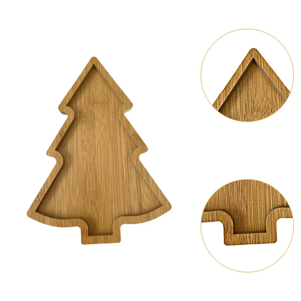 Christmas Serving Tray Dish Dinnerware Serveware Food Plate Serving Platter for Home Decor Kitchen Party Coffee Table Appetizer