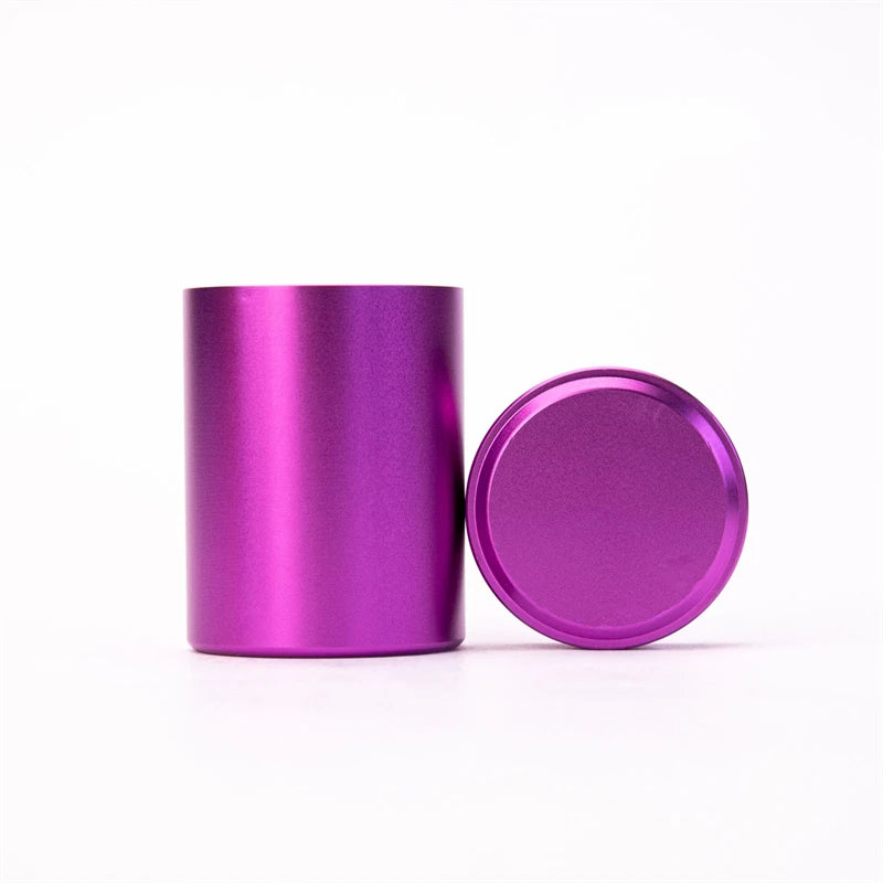 New Airtight Smell Proof Container Quality Stainless Steel Mini Tea Cans Herb Stash Jar Tea Coffee Storage Box Tea Caddies Box