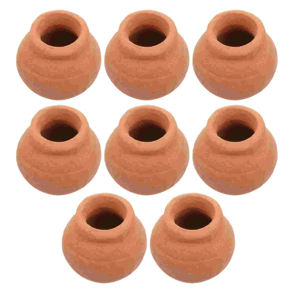 8 Pcs Mini Terracotta Flower Pots Thumb Succulent Planters Small Clay Pot For Garden Dollhouse Pottery Container Gift