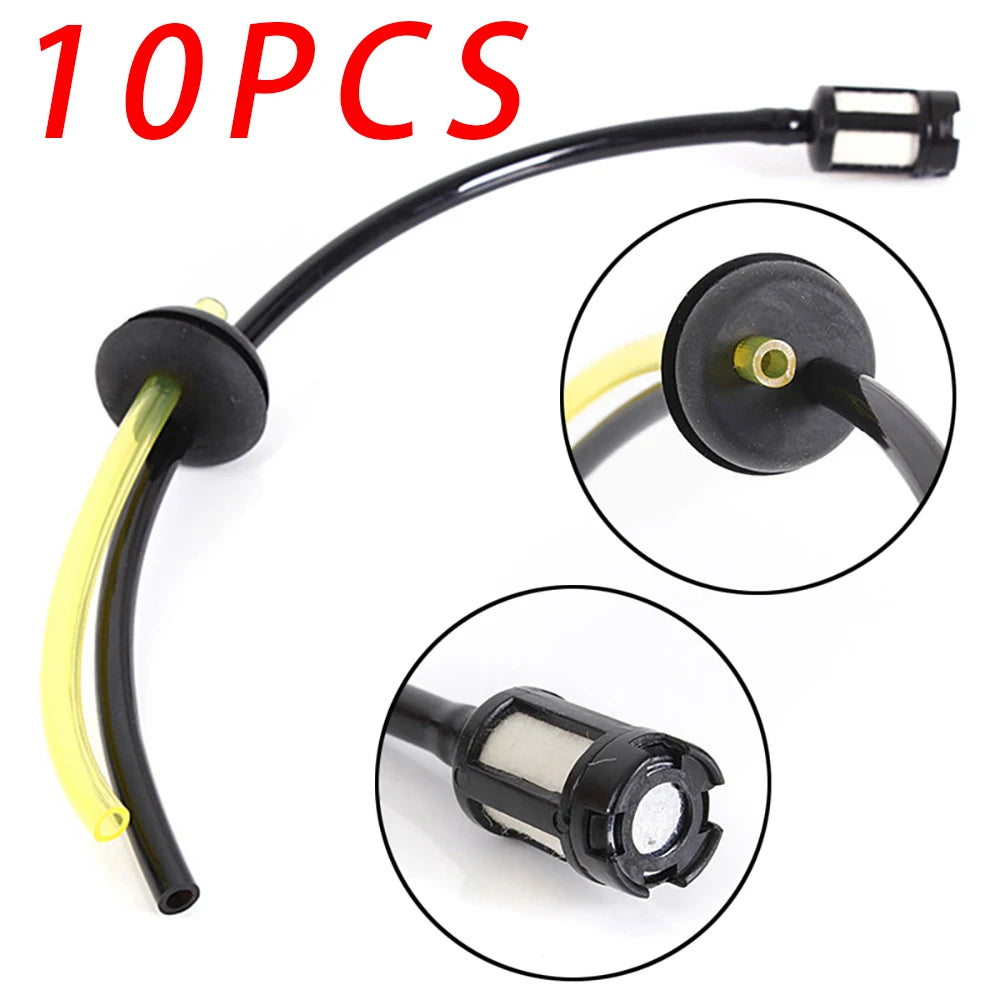 1&2&5&10 Set Universal Grass Trimmer Fuel Line Filter Kit For Brush Cutter Strimmer Lawn Mower Primers Fuel Hose Garden Tool Par