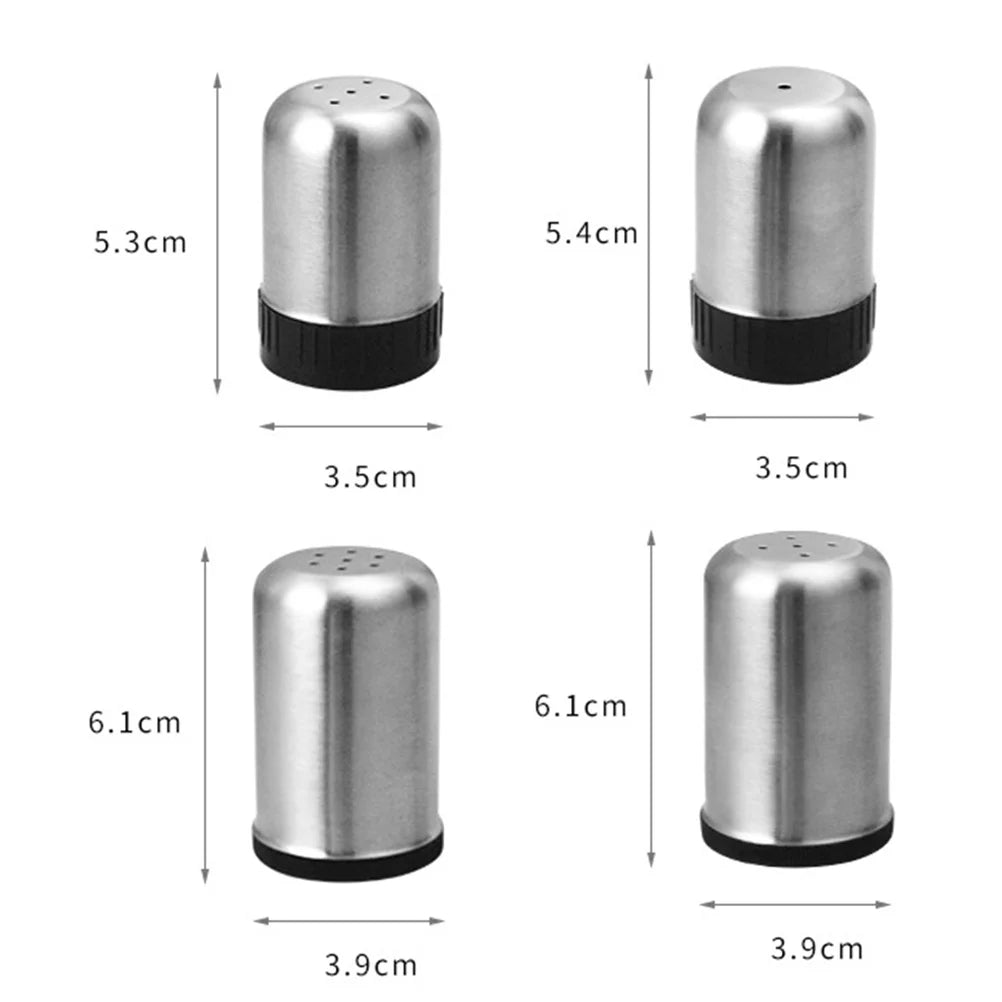 4Pcs Spice Jars Set Heavy Duty Seasoning Containers for Baking Cooking Home Restaurant Use Powder Shaker Dispenser