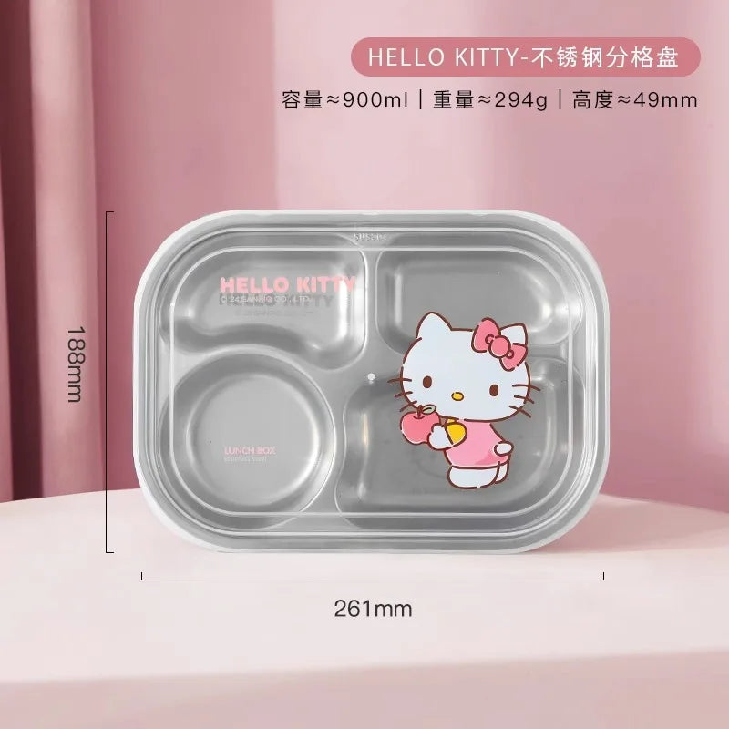 Sanrio My Melody Hello Kitty Cinnamoroll Lunch Box Sealed Box Hit Product New Product Cute Cartoon Adult Student Cute Outdoors