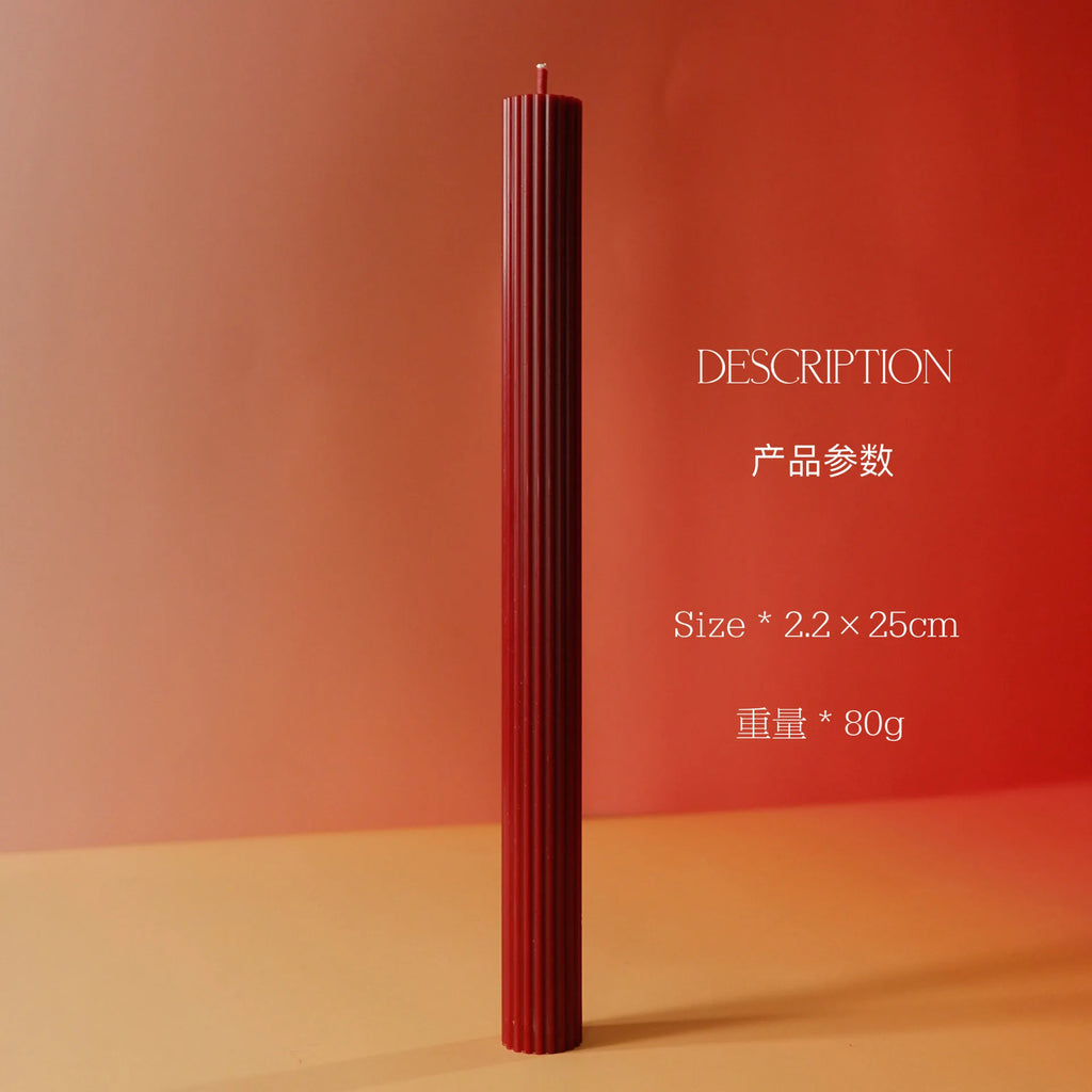 French Vermilion Handmade Aromatherapy Candles, Romantic Atmosphere Decoration For Home Dining Tables, Wedding Gifts