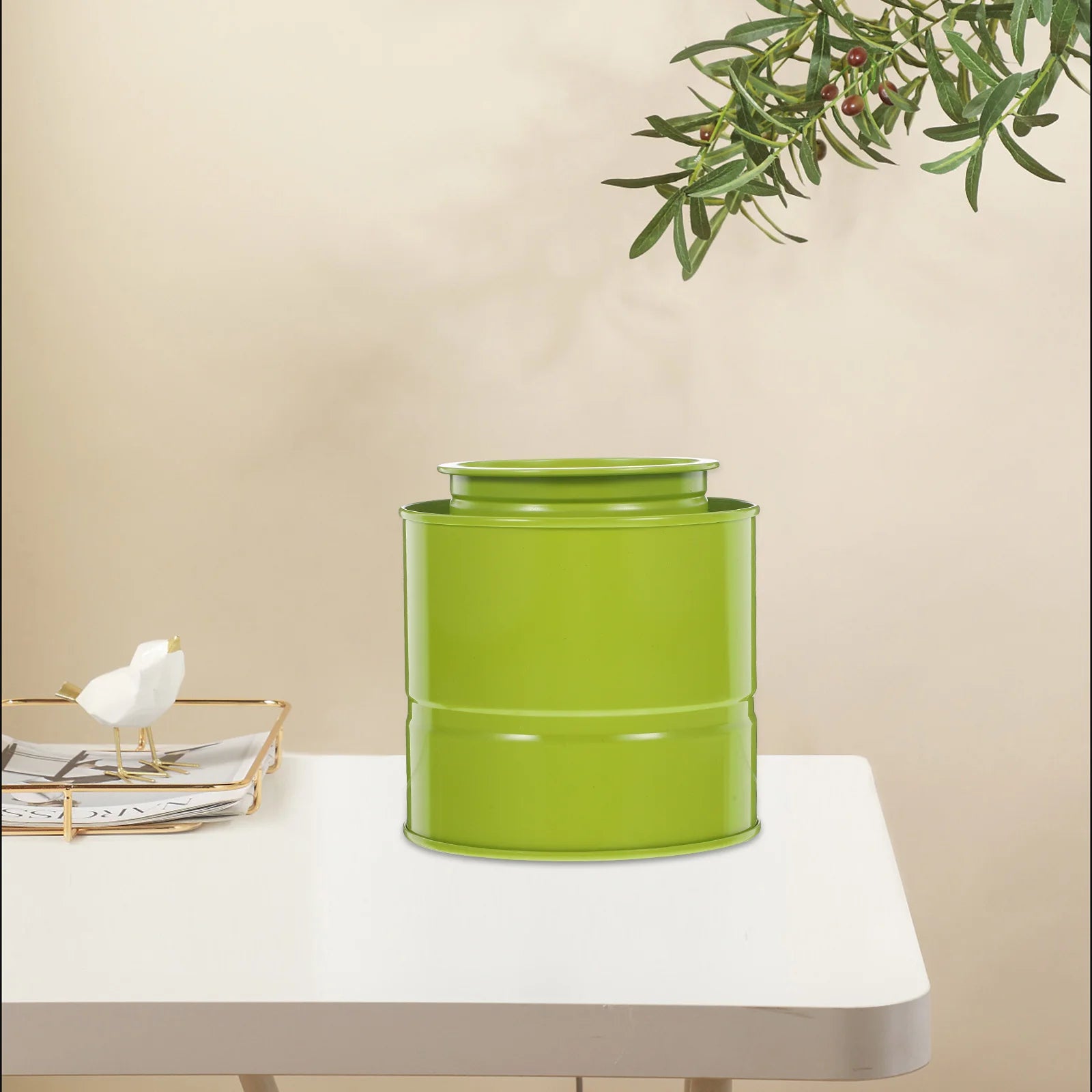 Airtight Coffee Bean Canister Tinplate Storage Jar Sealed Lid Dried Fruit Container Kitchen Canisters Tinplate Jar