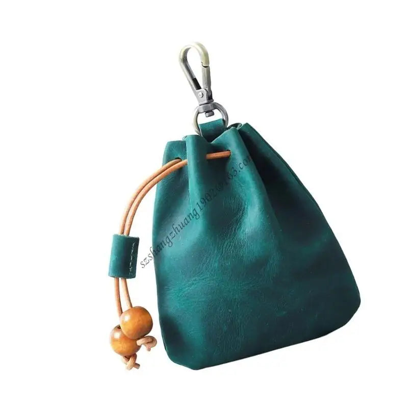 Q6RB Leather Jewelry Display Small Hanging Solution Storage Bag Perfect for Earrings Bracelets Closet Bathroom Storage