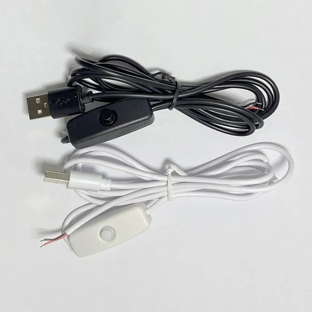 Switching Power Cord Insulated LED Light Toggle Power Supply Cable Heat Resistant LED Lamp USB Extension Switching Power Wire