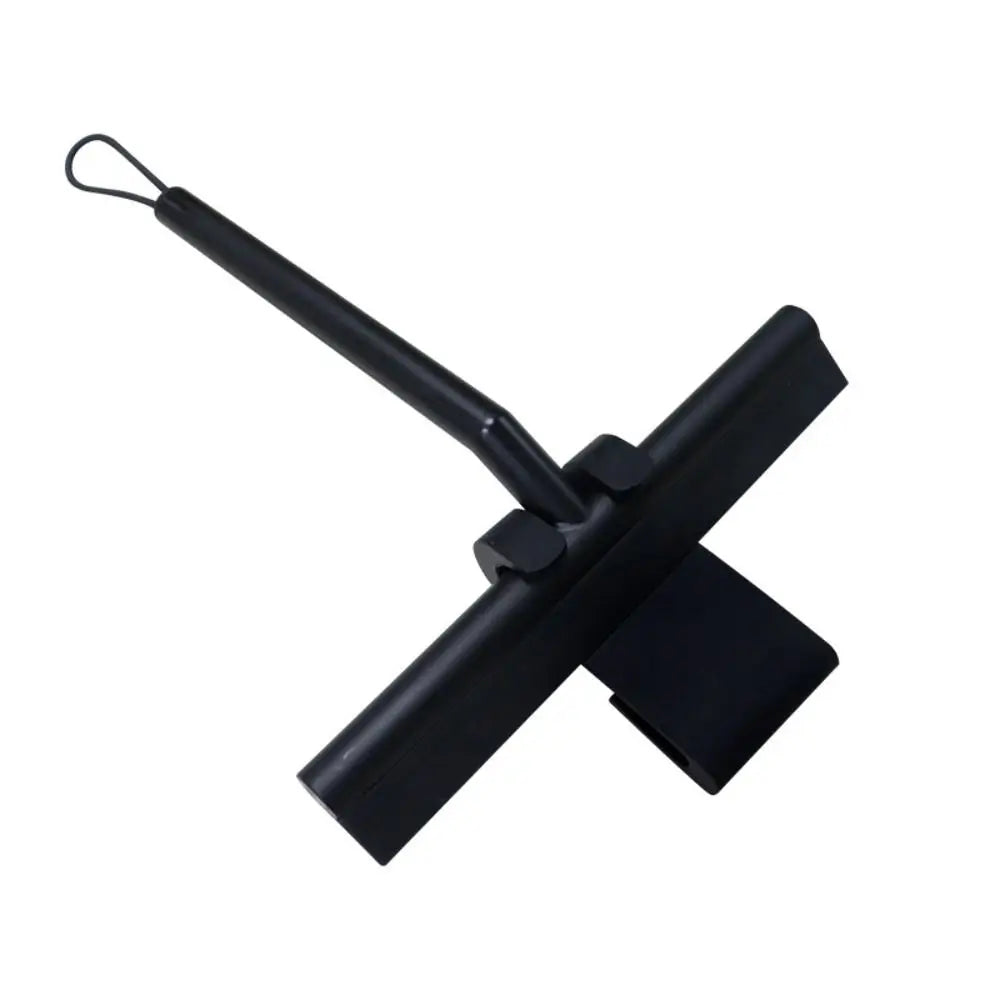 Labor-saving Silicone Shower Squeegee Scraper Plastic Cleaning Glass Clean Scraper Soft Black Washing Wiper Bathroom