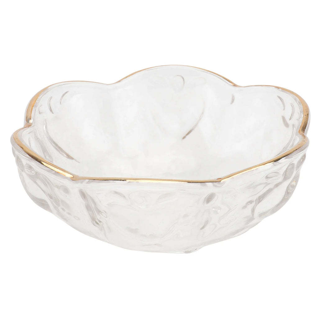 1Pcs Glass Salad Bowl Clear Transparent Decorative Food Serving Bowl Party Household Kitchen Tableware Fruit Dessert Container