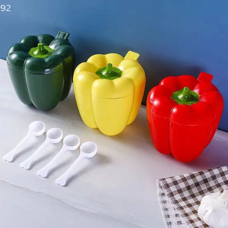 1Pc Plastic Creative Seasoning Jar Container Spice Rack Organizer Outdoor Camping Seasoning Bottle Kitchen Gadget Set