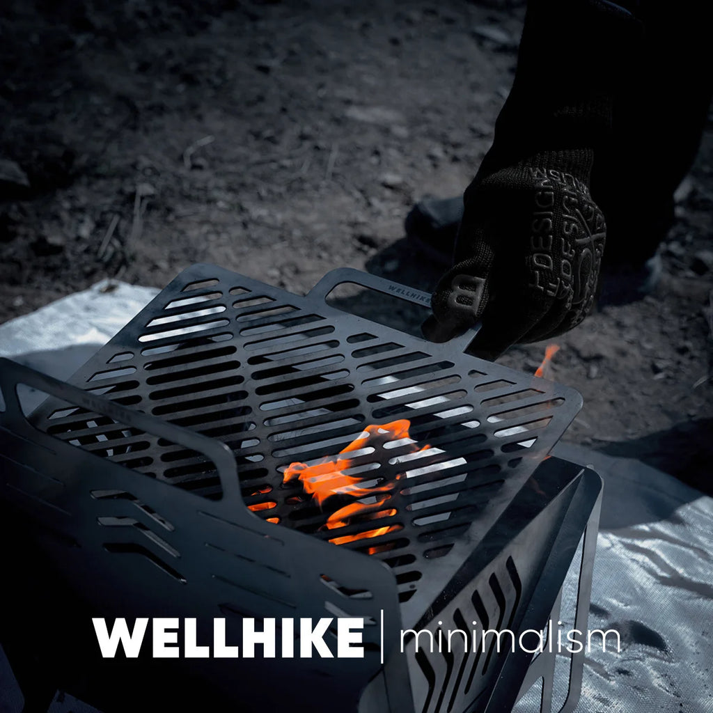 Heat-Resistant & Flame Retardant Camping Gloves,for Grilling, Baking, Barbecue Silicone Knitted Oven Mitts,Kitchen BBQ Gloves