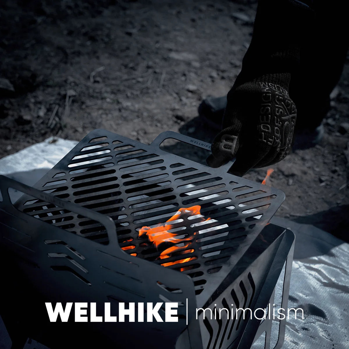 Heat-Resistant & Flame Retardant Camping Gloves,for Grilling, Baking, Barbecue Silicone Knitted Oven Mitts,Kitchen BBQ Gloves