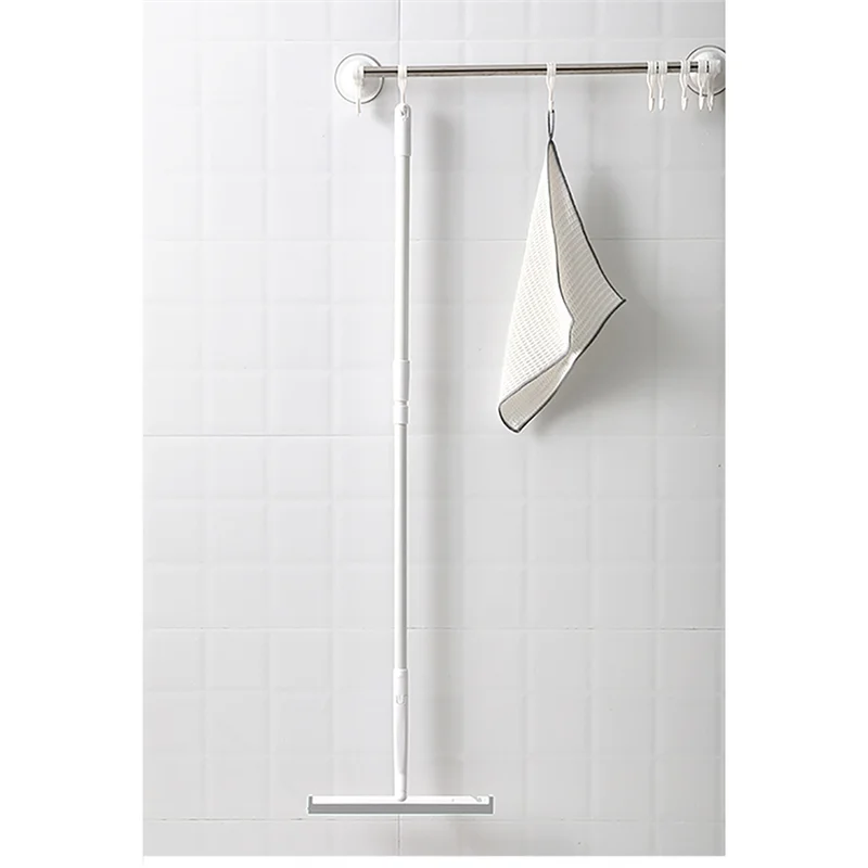 AS63-28Cm Silicone Broom Lengthen Floor Cleaning Squeegee Pet Hair Dust Brooms Bathroom Floor Wiper