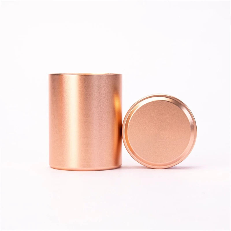 New Airtight Smell Proof Container Quality Stainless Steel Mini Tea Cans Herb Stash Jar Tea Coffee Storage Box Tea Caddies Box