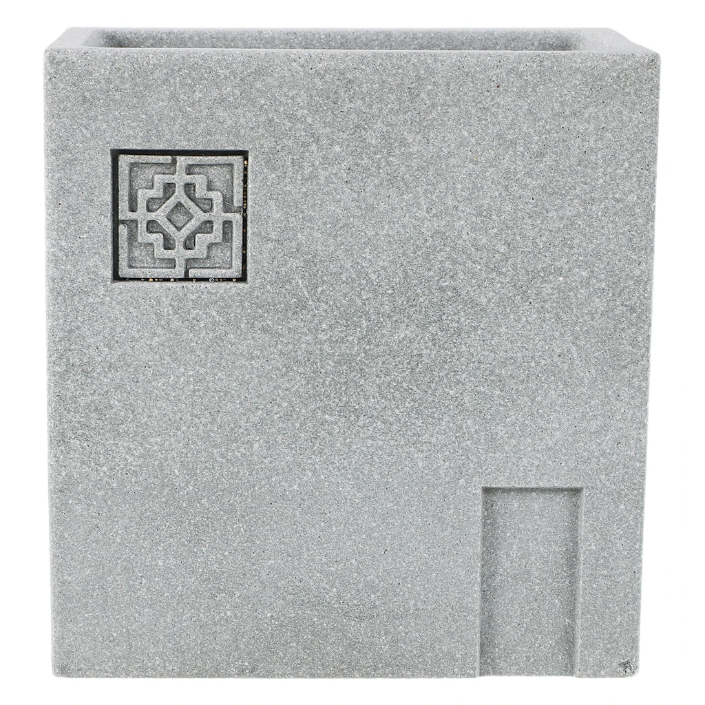 Stone Flower Pot Planter Decorative Sandstone Garden Bonsai Stand Powder Container Sturdy Microlandscape Base Funny