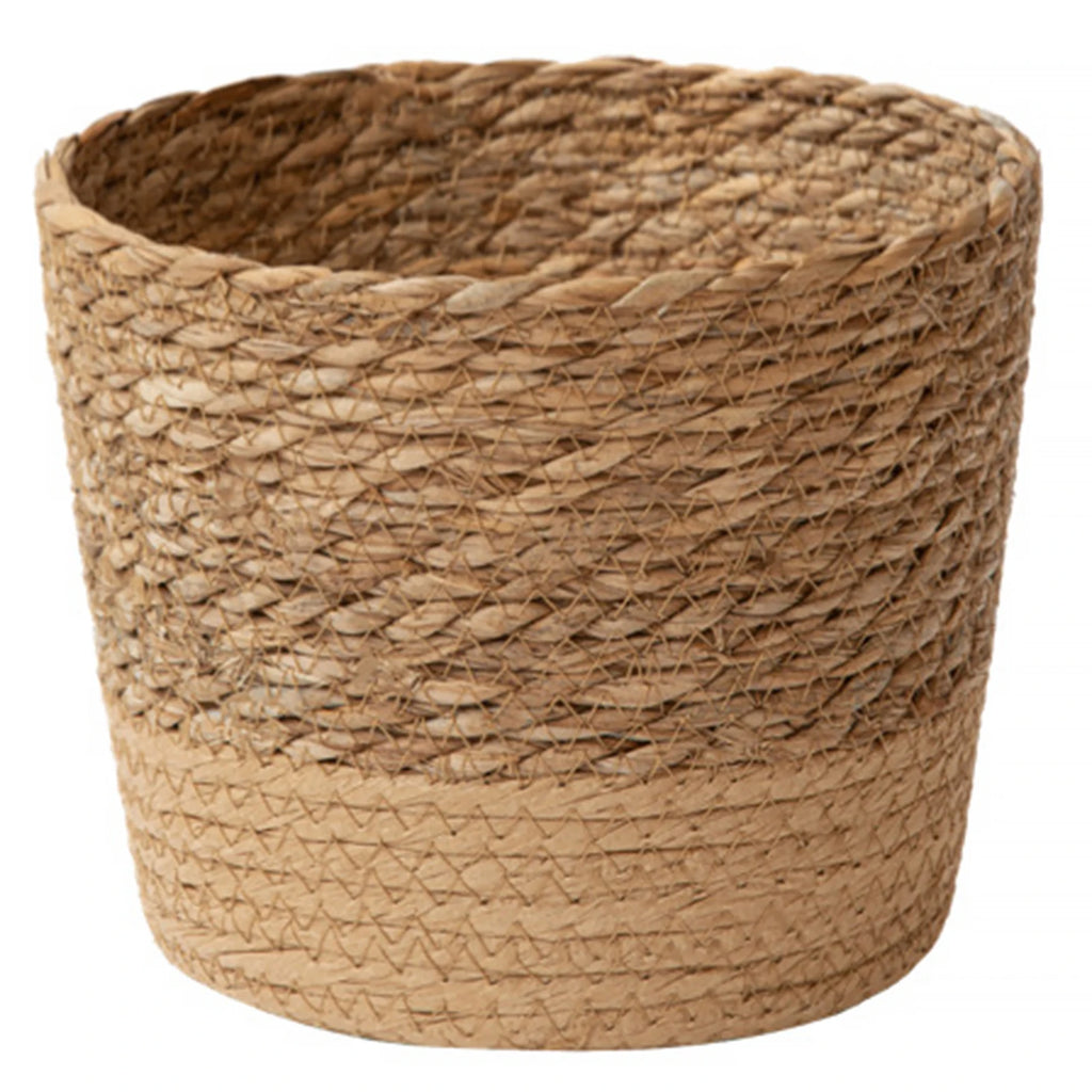 Straw Weaving Flower Plant Pot Wicker Basket Rattan Flower pot Storage Basket Garden Handmade Woven Planter Pots For Plants