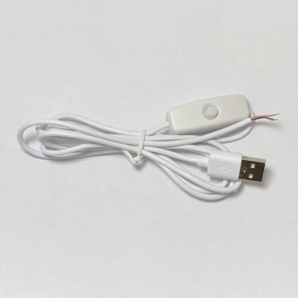 Switching Power Cord Insulated LED Light Toggle Power Supply Cable Heat Resistant LED Lamp USB Extension Switching Power Wire